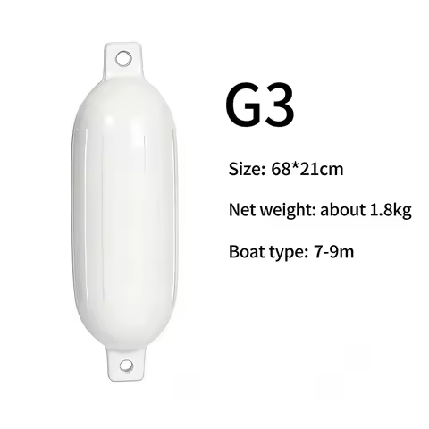 G3 8.5x27 Inch Anti Abrasion Inflatable Boat Fender PVC Marine Bumper With Mooring Rope Air Pump For