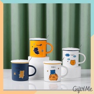 3 IN 1 Creative Design 380ml Cute Bear Ceramic Office Cup Tableware Cup with Cover & Spoon Coffee Cu