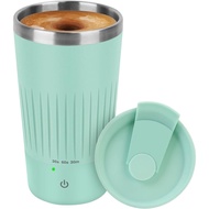 Self Stirring Coffee Mug - Rechargeable Stainless Steel Auto Self Mixing with Lid, 400ml/13.5oz Trav