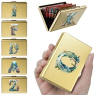 ID Set Wallet Credit Card RFID Fence Metal Ultra-thin Trendy Men Business Card Holder Anti Scan Fish