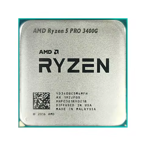 AMD Ryzen 5 PRO 3400G R5 PRO 3400G 3.7 GHz Quad-Core Eight-Thread 65W CPU Processor YD340BC5M4MFH So