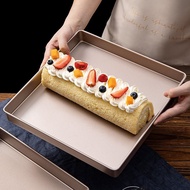 28 x 28 Square Cake Roll Baking Pan Mold Household Non-Stick Nougat Snowflake Crisp Biscuit Baking T