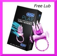 [Durex Sex Toy + FREE Lub Discreet Packaging] Durex Vibrator Little Devil Vibrating Ring Time Delay Ring Clitoris Stimulator Vibrators Sex Toys Intimate product for Men