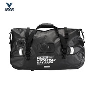 48/66L Motorcycle Pannier Bag with Fixed Belt & Shoulder Strap Motorcycle Saddle Bag Large Capacity