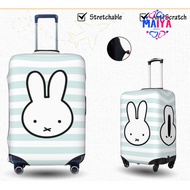 Miffy luggage cover Spandex fabric, flexible, stretchable luggage cover 18 20 22 24 26 28 30 32 inch