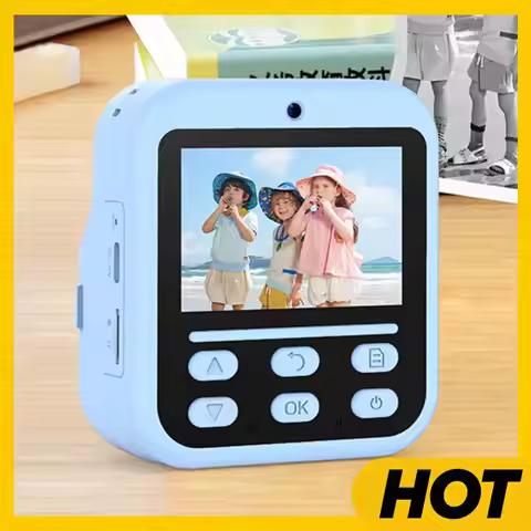 Instant Print Camera HD Digital Camera 2.4 Inch for Photography (Blue)