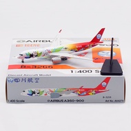 Aviation 1: 400 Sichuan Airlines A350-900 B-32G6 Aircraft Model Detachable Landing Rack
