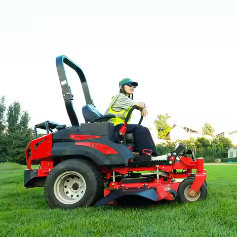 Turn Riding Lawn Mower 35Hp 62Inch Electric Start Ride on Mower Turn Tractor Grass Cutter With Oem O