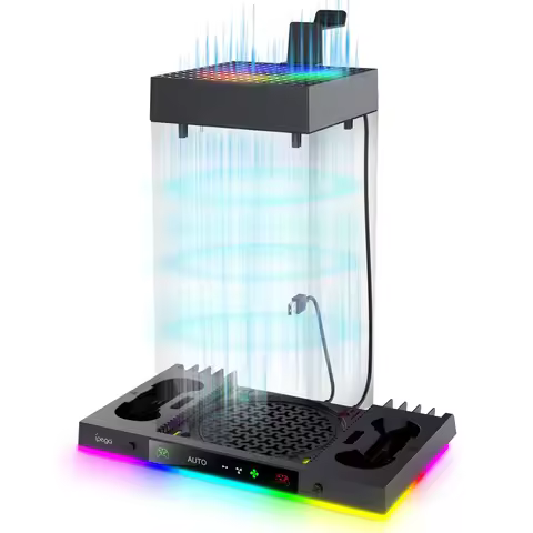 Ipega PG-XBX024S Rooftop Cooling Fan For Xbox Series X Host RGB Intelligent Temperature Control Base