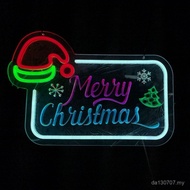 Suzhou Series Christmas Lighting 5V Christmas Hat Source Cross-Border Factory Neon Light Neon Emboss