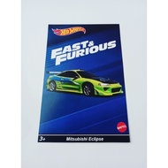 Custom Card Hotwheels Fast Furious Mitsubishi Eclipse