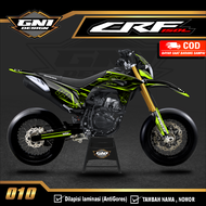 (BISA COD) Decal Stiker Dekal sticker CRF 150 L - Variasi LIs Motor CRF Custom Nama Nomor full body 