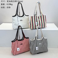 A alo Yoga Bag Gym Bag alo Shopping Bag Female Bag Tote Bag Large Capacity Shoulder Bag Simple Casua