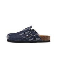 PUXI | รองเท้ามูลส์สวมใส่ง่าย วัสดุไม้เนื้อนิ่ม