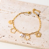 gelang titanium anti karat original gelang titanium European American Cross-Border Hot-Selling Titan