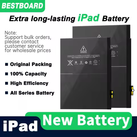 iPad Battery Replacement for iPad 6 Air 2 A1566 5 Air A1474 A1475 A1893 10.2 Mini 2 3 4 5 Pro 9.7 10