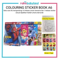 A6 COLOURING STICKER BOOKS BOY AND GIRL DESIGN