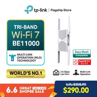 TP-Link BE11000 Tri-Band EasyMesh MLO Smart Roaming Wi-Fi 7 RE655BE 6Ghz Band Range Extender