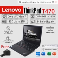 Laptop Lenovo Thinkpad T470/T470S Core intel i5/i7 Gen 6/7 14inch Ram 8GB SSD 128/256GB second Slim 