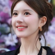 Zhao Lusi Xu Me Earrings Ear Buckles Classy Earrings Dazzling Xu Yantong Earrings Women