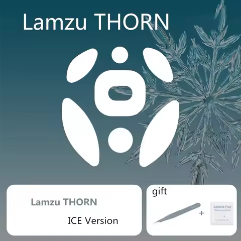 1 Set Ultraglide Mouse Skates For Lamzu Thorn Control Speed Mouse Feet ICE Version Mice Glides PTFE 