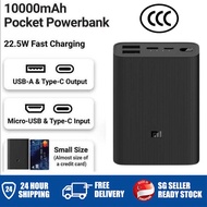 SG [in Stock]Xiaomi 10000mAh Fast Charging PowerBank Type-C Portable Charger Powerbank Battery Fast 