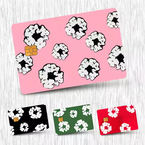 Fashion D-Denim T-TearS Card Stickers Credit Card DIY Card Protector Stickers Waterproof Film Skin C