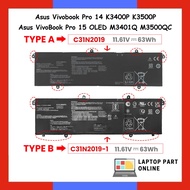 C31N2019 C31N2019-1 AS.US Vivobook Pro 14 K3400P K3500P K3500PH K6400ZC 14X OLED M7400 M7400QE N7400