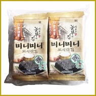 ◮ ۩ ➕◬ Kimnori Sambuja Korean Mini DoSiRak Gim Roasted Laver Seaweed 2gx10