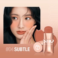 O.TWO.O Blush Stick Cream Blusher 6 Colors Blendable Waterproof Long-lasting Lip Cheek Eye Multi-use