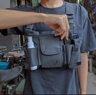 tas dada pria Tactical Viral Tiktok Chest Bag Rib Terbaru 2022