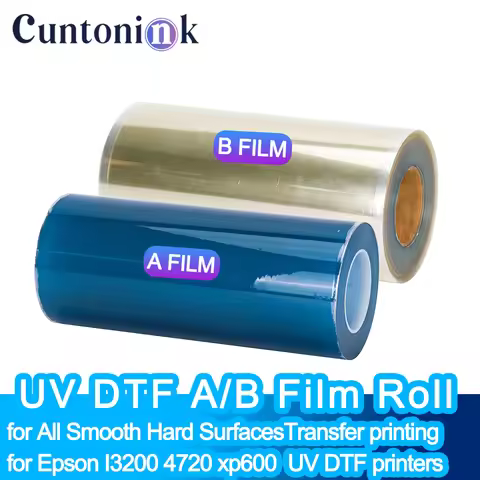 30CM*100M UV DTF Film A B Film UV DTF Transfer Sticker for All Smooth Hard Surfaces Transfer Printin