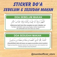 Prayer Stickers Before and After Eating