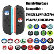 Non-slip Silicone Analog Thumb Stick Grip Cap For Nintendo Switch 2 & Switch 2 Pro/PS5/PS4/PS3/Xbox/