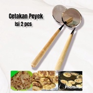 2pcs Cetakan Peyek Bulat Cetakan peyek Kacang Cetakan peyek Teri