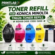 Konica Minolta TN626 toner is Compatible for BizhubC450i C550i C650i High-quality Toner Refill DIREC