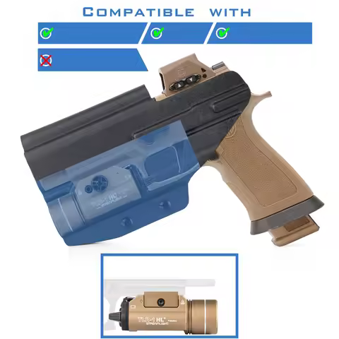 IWB Kydex Holster for Sig Sauer P320 M17 AXG/X5 Legion Full Size With TLR1 TLR-1 HL/ 1S Tactical Fla