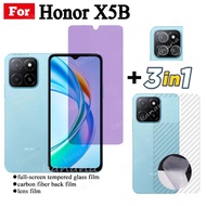 Honor X5B Anti Blue Light RayกระจกนิรภัยสําหรับHonor X7C X7B X8B X6Bป้องกันหน้าจอ + ฟิล์มเลนส์กล้อง 