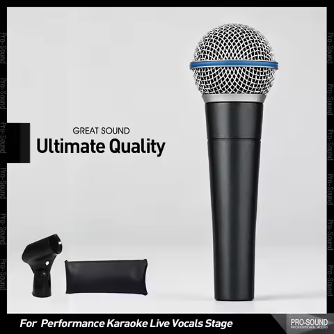 Ultimate Quality Professional BETA58U Dynamic Vocal Microphone DJ Stage For Karaoke BBOX Recording S