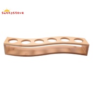 Shot Glass Holder Set-1Oz/30Ml Shot Glass Set Bamboo Shot Glass Holder, 6Pcs Shot Glass Set, Perfect