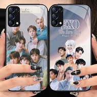 O-16 EXO Philippines tempered Glass Phone Case OPPO Reno 4 A15S A91 3 6Z 5 6 A15 F15 5G