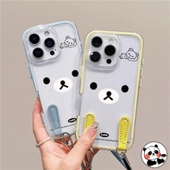 Cute Rilakkuma 2in1 Phone Case For Vivo X200 Pro Mini Ultra FE X100S X80 X70 X60 Pro Y20S Y20A Y20i 