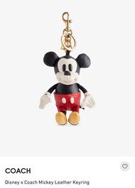 🇬🇧英國直送 免費速遞 Free courier🇬🇧 COACH Disney x Coach Mickey Leather Keyring