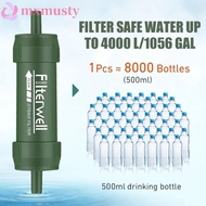 MXMUSTY Mini Water Filter Straw, Mini Purifier Purification Water Filter, Outdoor Tools Straw Direct Drinking Portable Drinking Water Filtering Straw Outdoor