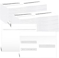 Sayglossy 50 Pcs W2 Envelopes, Self Sealed Double Window Security Envelopes for W2 Tax Form, Designe