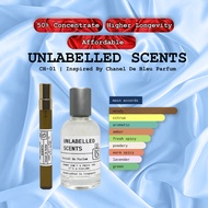 Inspired by Bleu De Chanel Parfum , Unlabelled Scents UL CH-01 Extrait De Parfum , perfumes