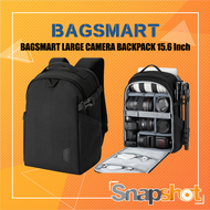 กระเป๋ากล้อง BAGSMART LARGE CAMERA BACKPACK 15.6 Inch กระเป๋าสะพายหลัง