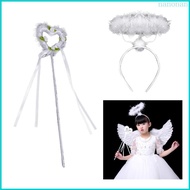 Nan Angel Halos Headband with Angel Wand Angel Halloween Cosplay Costume Accessories