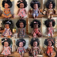 40cm Black Doll Toy Doll Simulation Baby Rebirth Doll Vinyl Doll Doll tt26.6.9tt26.6.9