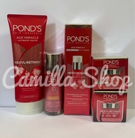 Paket Ponds Age Miracle Facial Foam 100ml + Essence 50ml + Serum 15ml + Day 9gr + Night 9gr (5produk